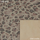 Cuir imprimé léopard beige