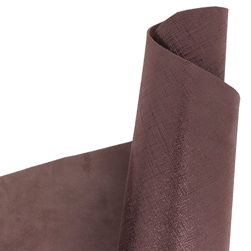 Cuir de chèvre bois de rose – Imprimé grain Saffiano