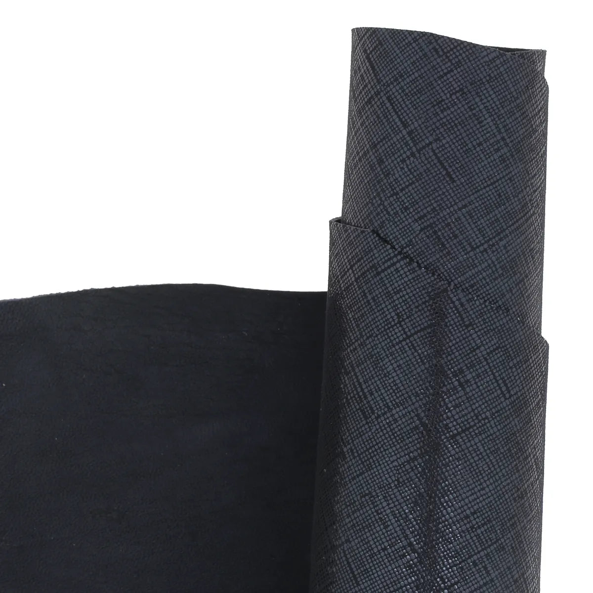 Cuir de chèvre fantaisie - Bleu foncé métallisé