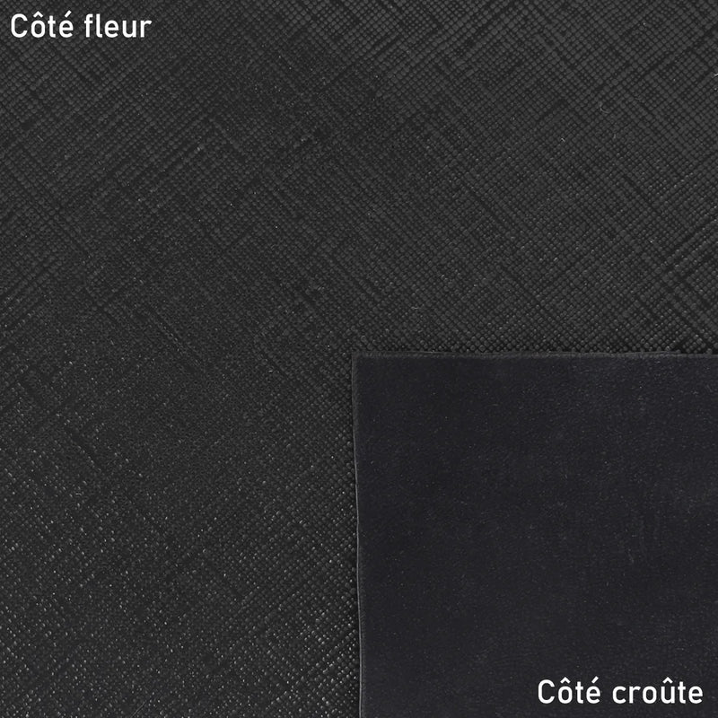 Cuir velours imprimé Saffiano