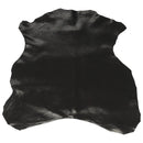 Peau de cuir de chèvre velours noir métallisé