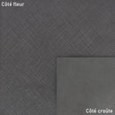 Cuir velours gris – Imprimé Saffiano