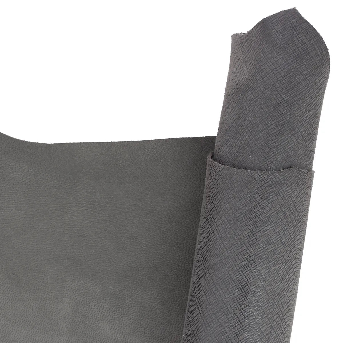 Cuir de chèvre fantaisie – Gris métallisé