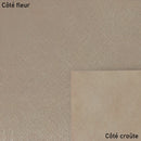 Cuir grain saffiano taupe doré