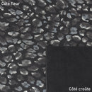 Cuir de chèvre velours imprimé léopard