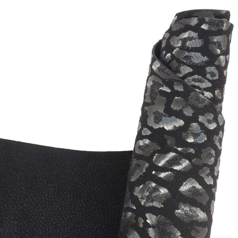 Cuir de chèvre fantaisie noir et souple