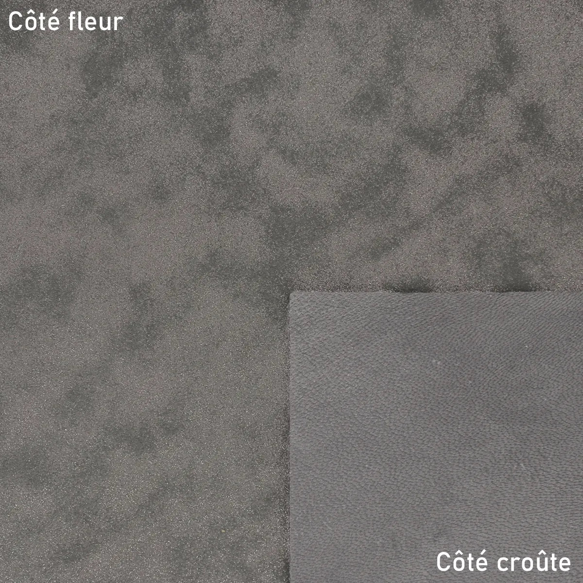 Peau de cuir gris argenté effet scintillant