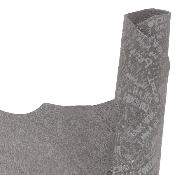 Cuir de chèvre velours imprimé villes du monde