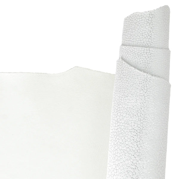 Cuir de chèvre velours imprimé grains galuchat