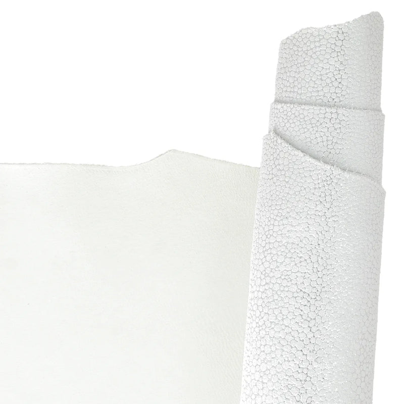 Cuir de chèvre velours imprimé grains galuchat