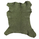 Cuir velours vert métallisé pour créations uniques