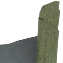 Cuir de chèvre vert métallisé effet craquelé