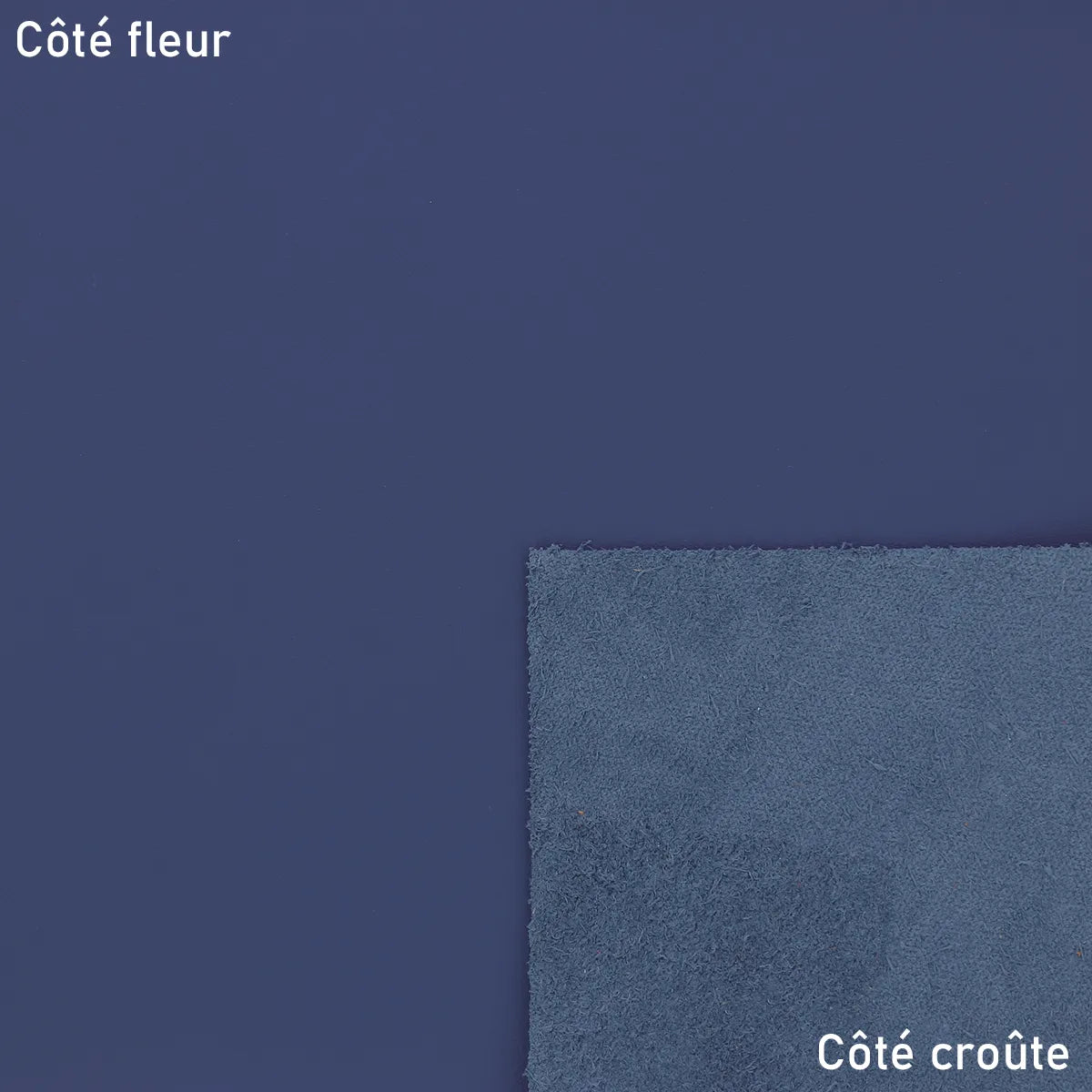 Cuir lisse - SUAVE - Bleu marine S82 - Deco cuir