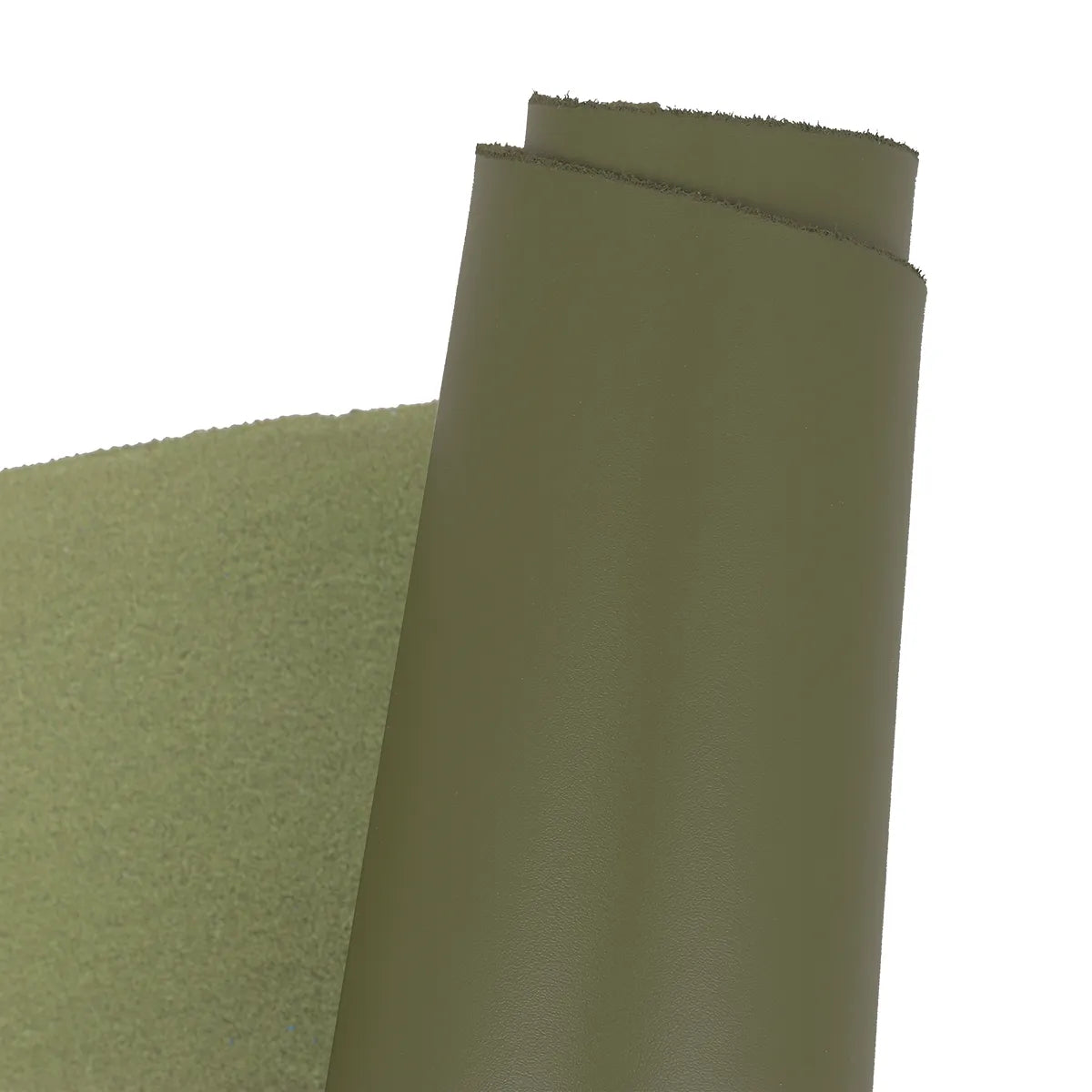 Cuir lisse - Vert olive S87 - Deco cuir