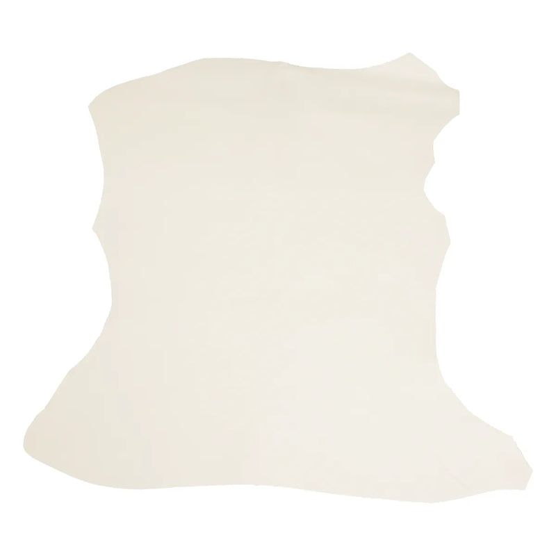 Cuir agneau blanc vanille souple
