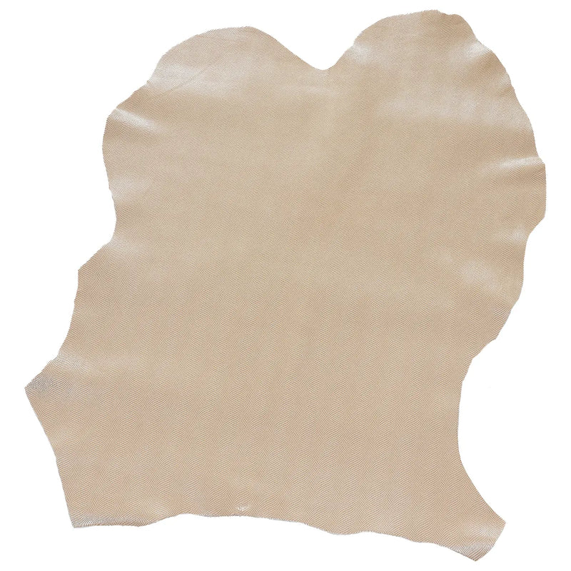 Cuir noisette grain lézard pour maroquinerie intemporelle