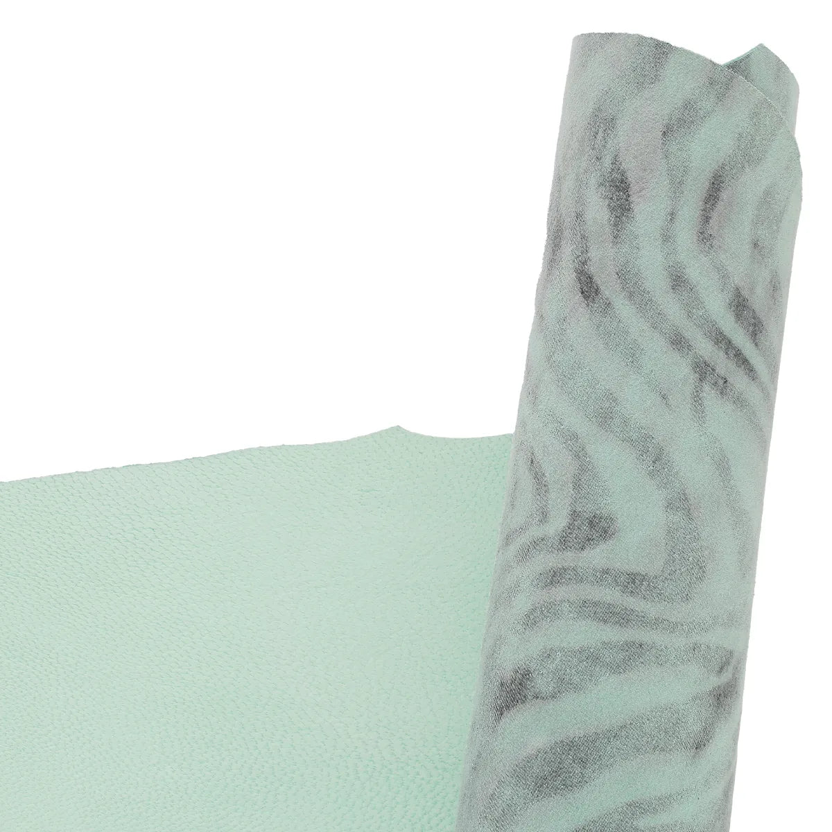 Cuir de chèvre fantaisie vert zébré