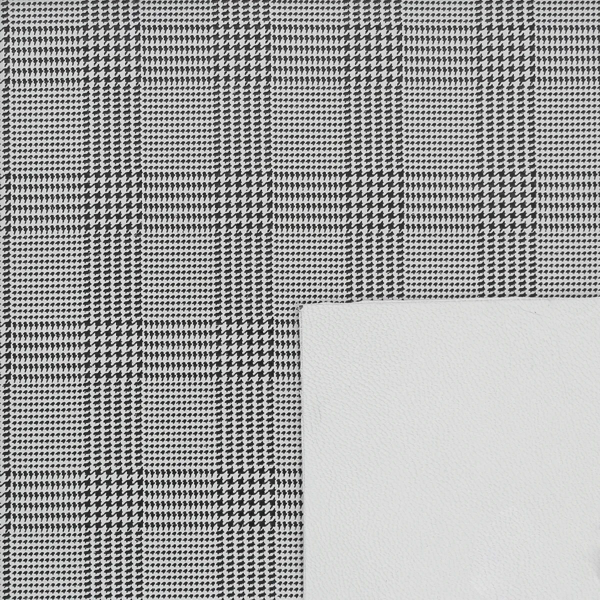 Cuir velours imprimé noir et blanc