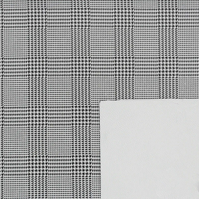 Cuir velours imprimé noir et blanc