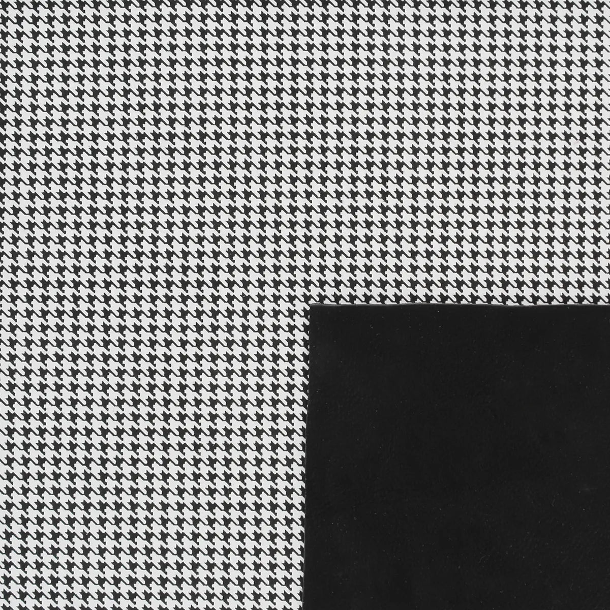 Cuir de chèvre velours blanc et noir