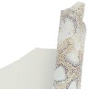 Cuir de chèvre imprimé reptile tons écrus et marron 