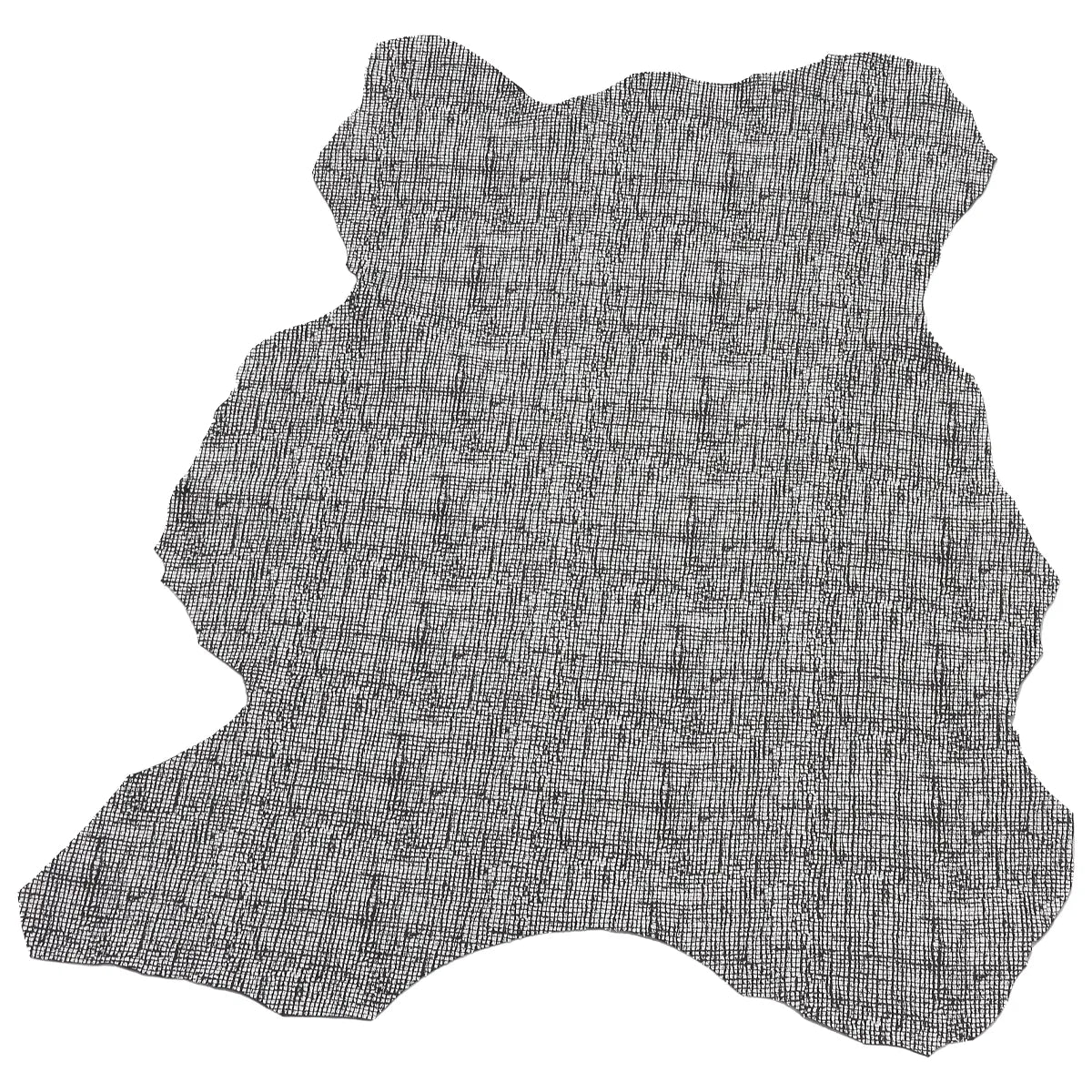 Cuir structuré noir et blanc pour créations élégantes