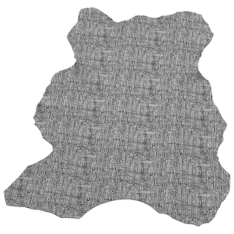 Cuir structuré noir et blanc pour créations élégantes