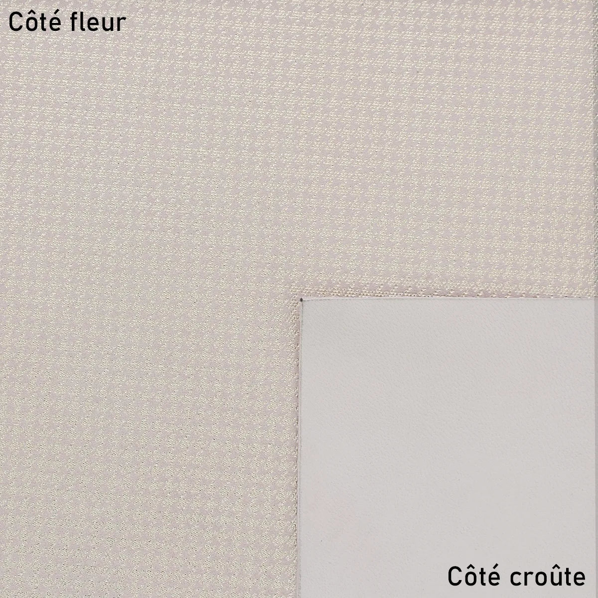 Cuir velours beige doré pied de poule