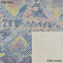 Peau de cuir imprimé reptile sur fond gris