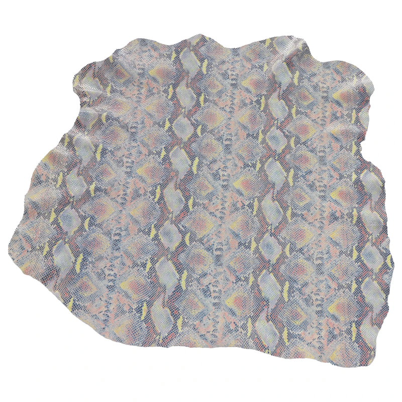 Cuir fantaisie reptile coloré