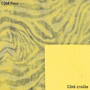 Cuir de chèvre velours jaune souple