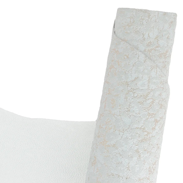 Cuir de chèvre fantaisie – Blanc doré