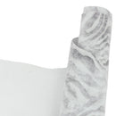 Cuir de chèvre fantaisie gris zébré