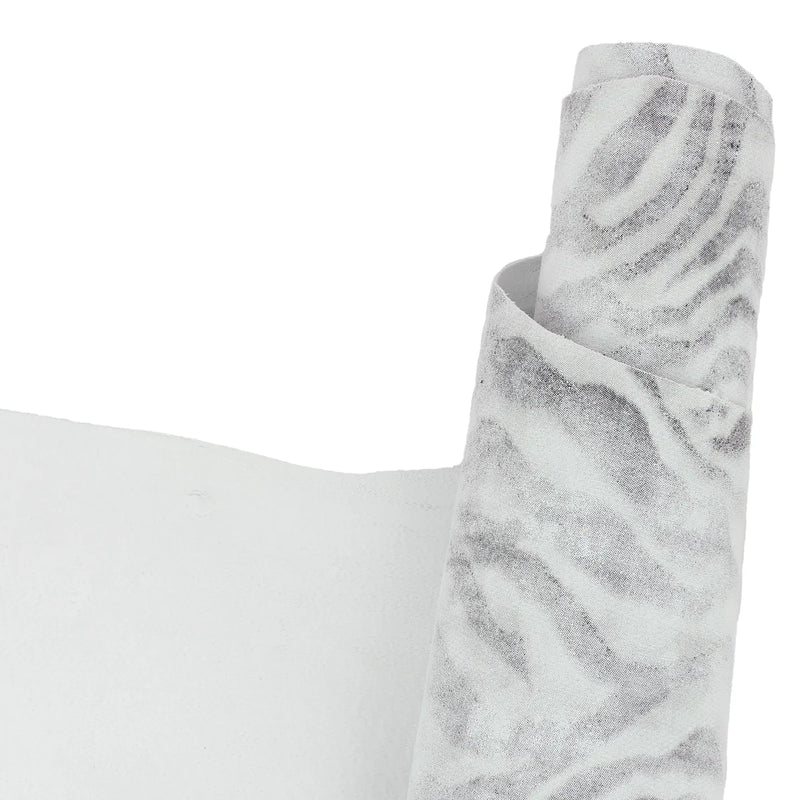 Cuir de chèvre fantaisie gris zébré