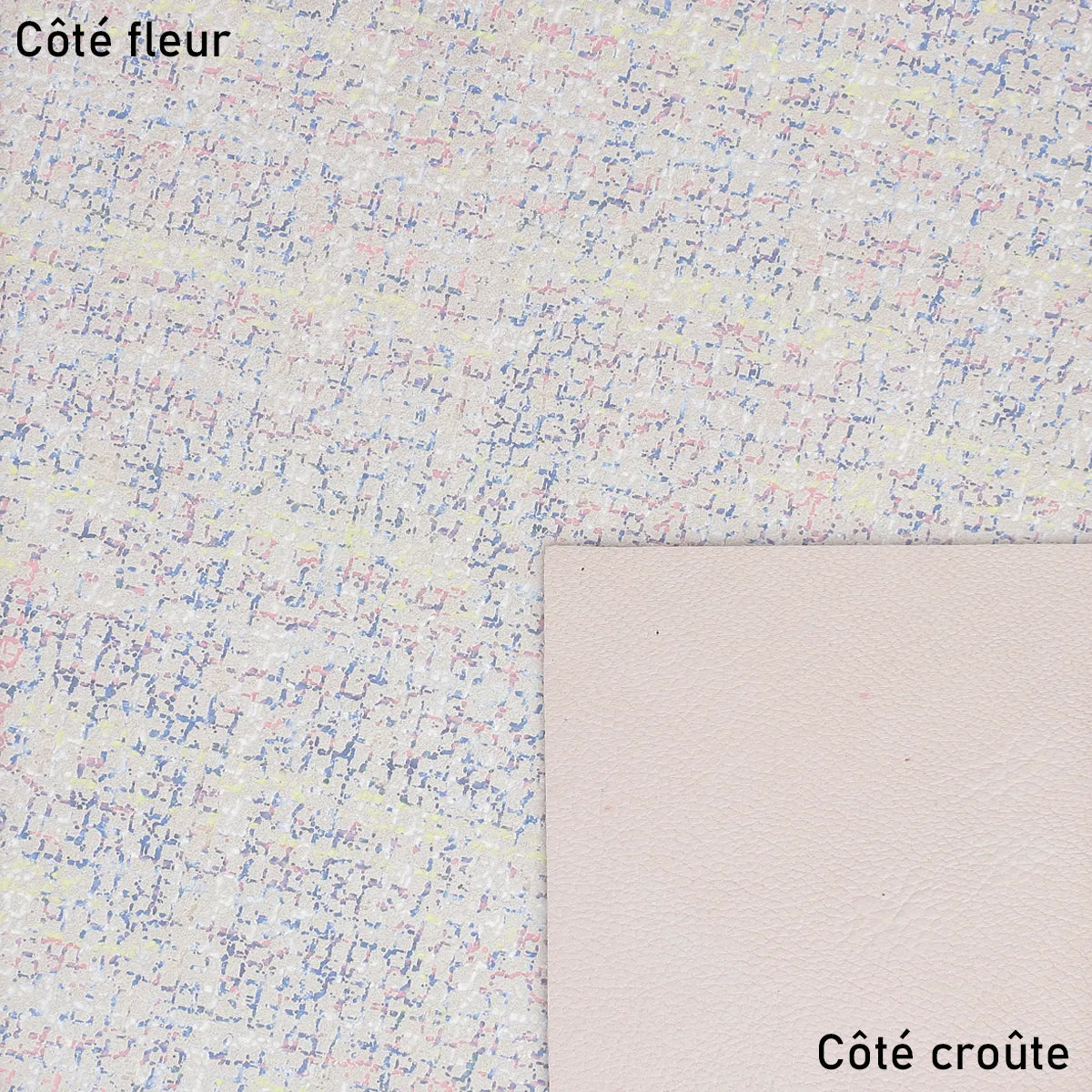 Peau de cuir couleur pastel pour créations douces 