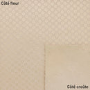 Peau de cuir velours imprimé fleurs dorées