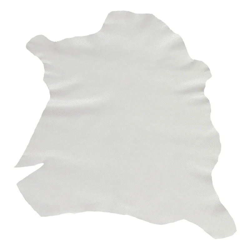 Peau de chèvre velours blanc craquelé