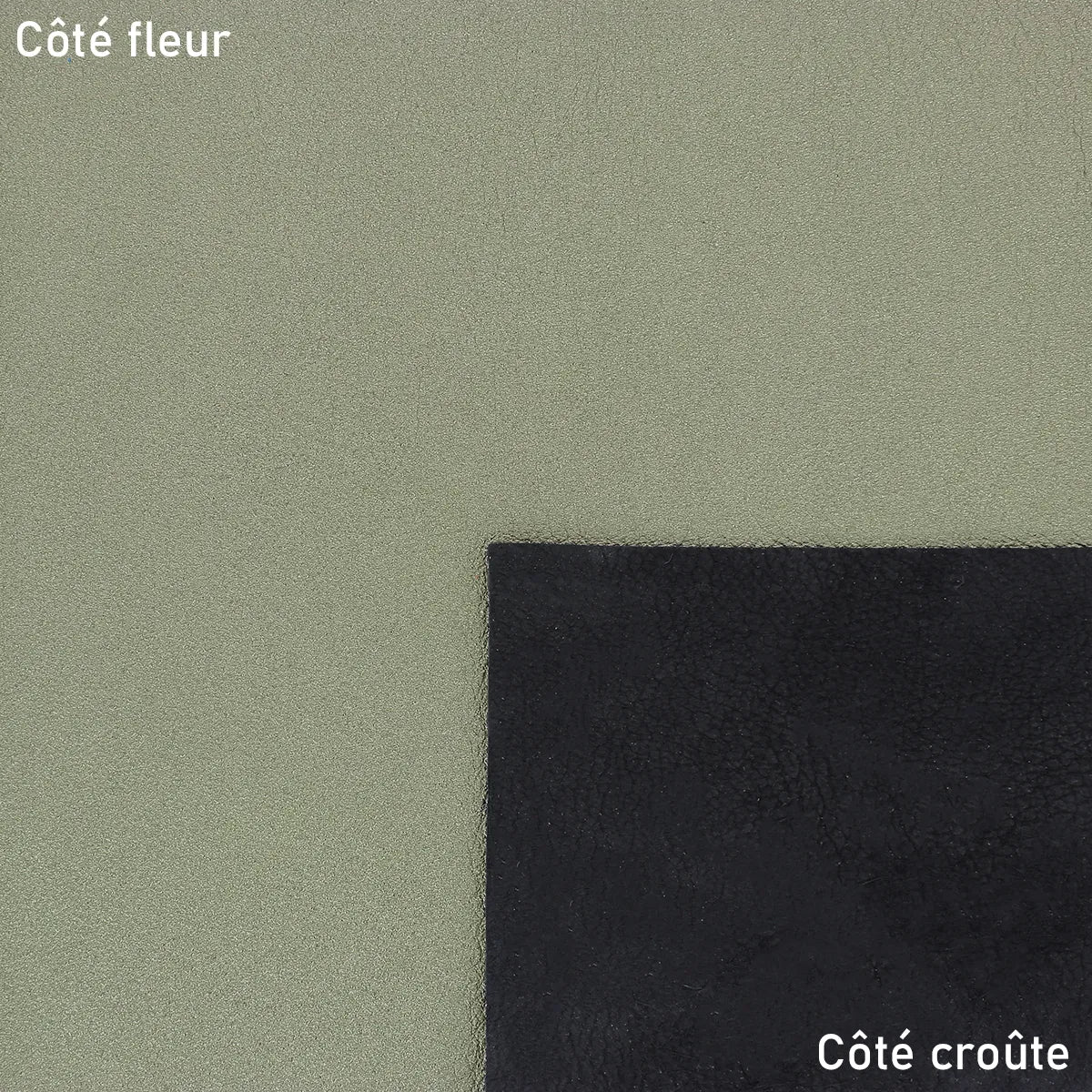 Cuir d'agneau - Vert métallisé T23 - Deco cuir