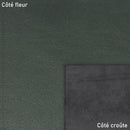 Cuir grain fin et naturel vert foncé