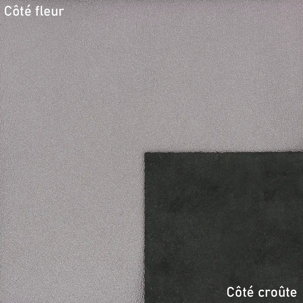 Cuir métallisé - Gris violine T25 - Deco cuir