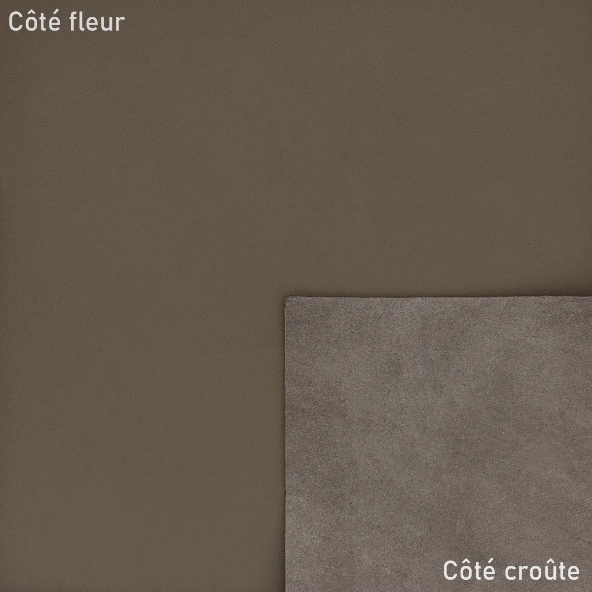 Cuir d'agneau pleine fleur nappa - Marron taupe T28 - Deco cuir