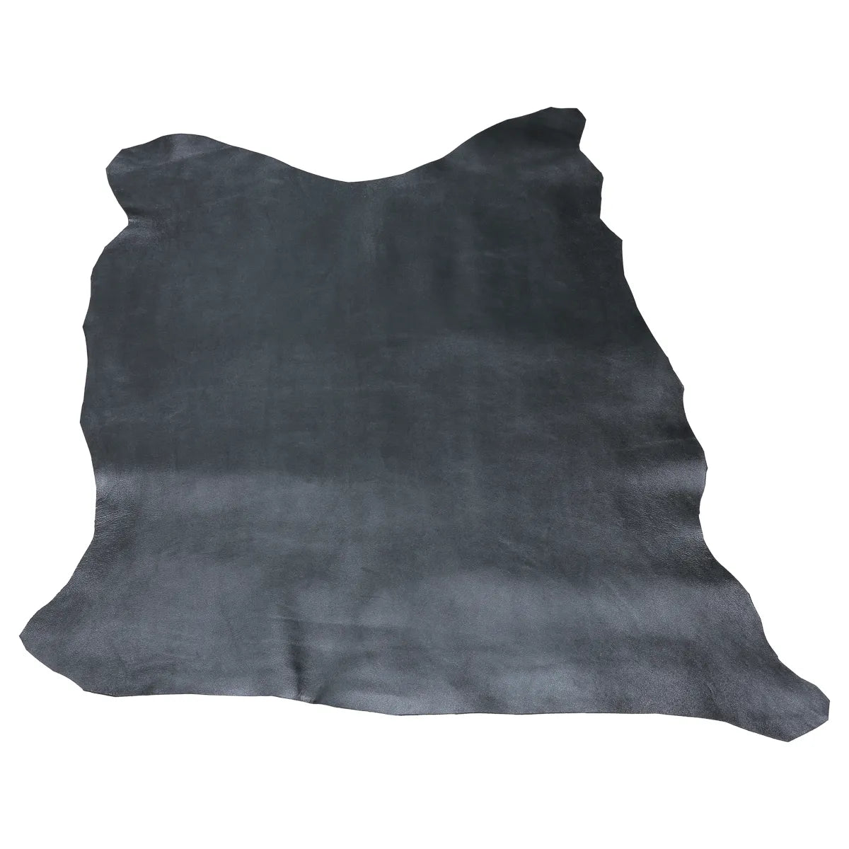 Peau de cuir d’agneau bleu cobalt finition métallisée