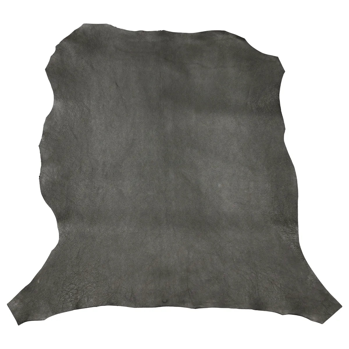 Peau de cuir d’agneau gris étain finition métallisée