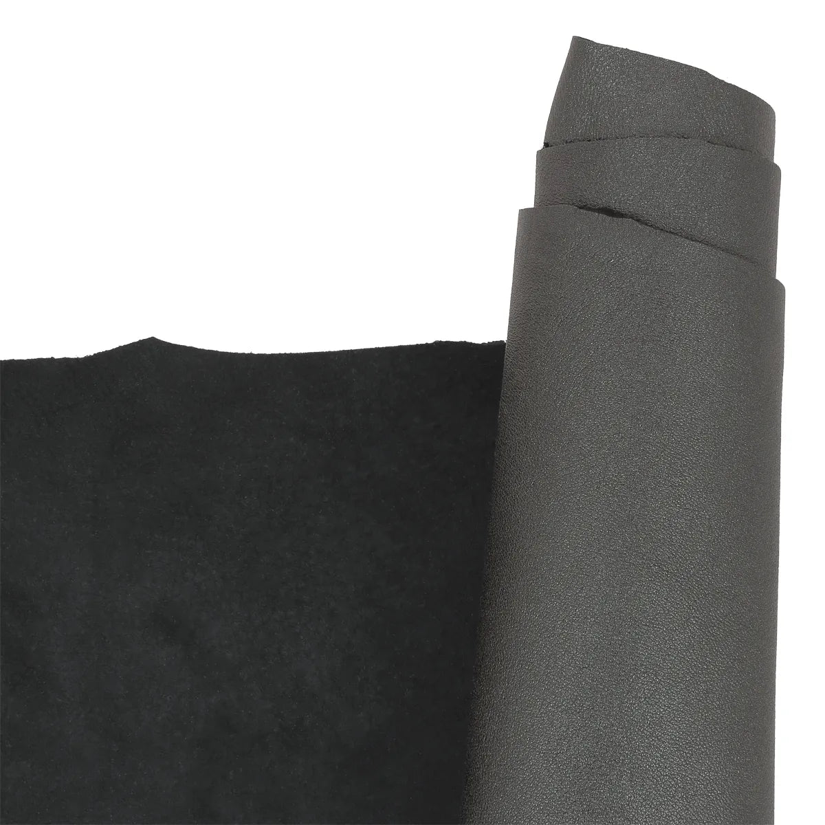 Cuir d’agneau fantaisie gris étain métallisé