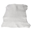 Peau de cuir souple d’agneau argent métallisé