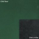 Peau lisse vert sapin métallisé