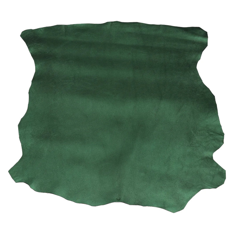 Cuir agneau lisse fantaisie vert