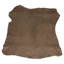 Peau de cuir d’agneau marron glacé finition métallisée
