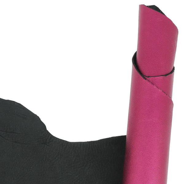Cuir d'agneau rose fuchsia fantaisie