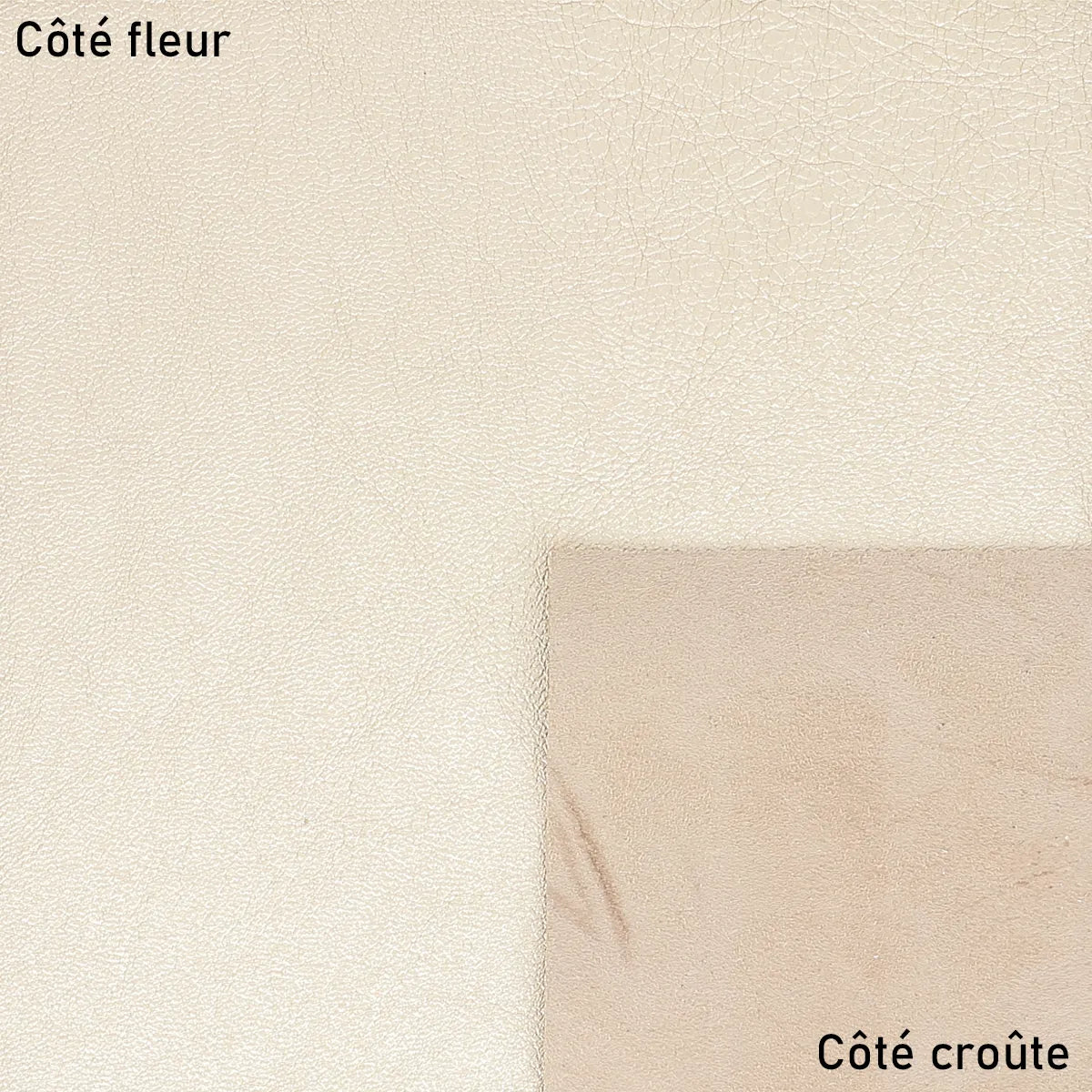 Cuir or clair agneau